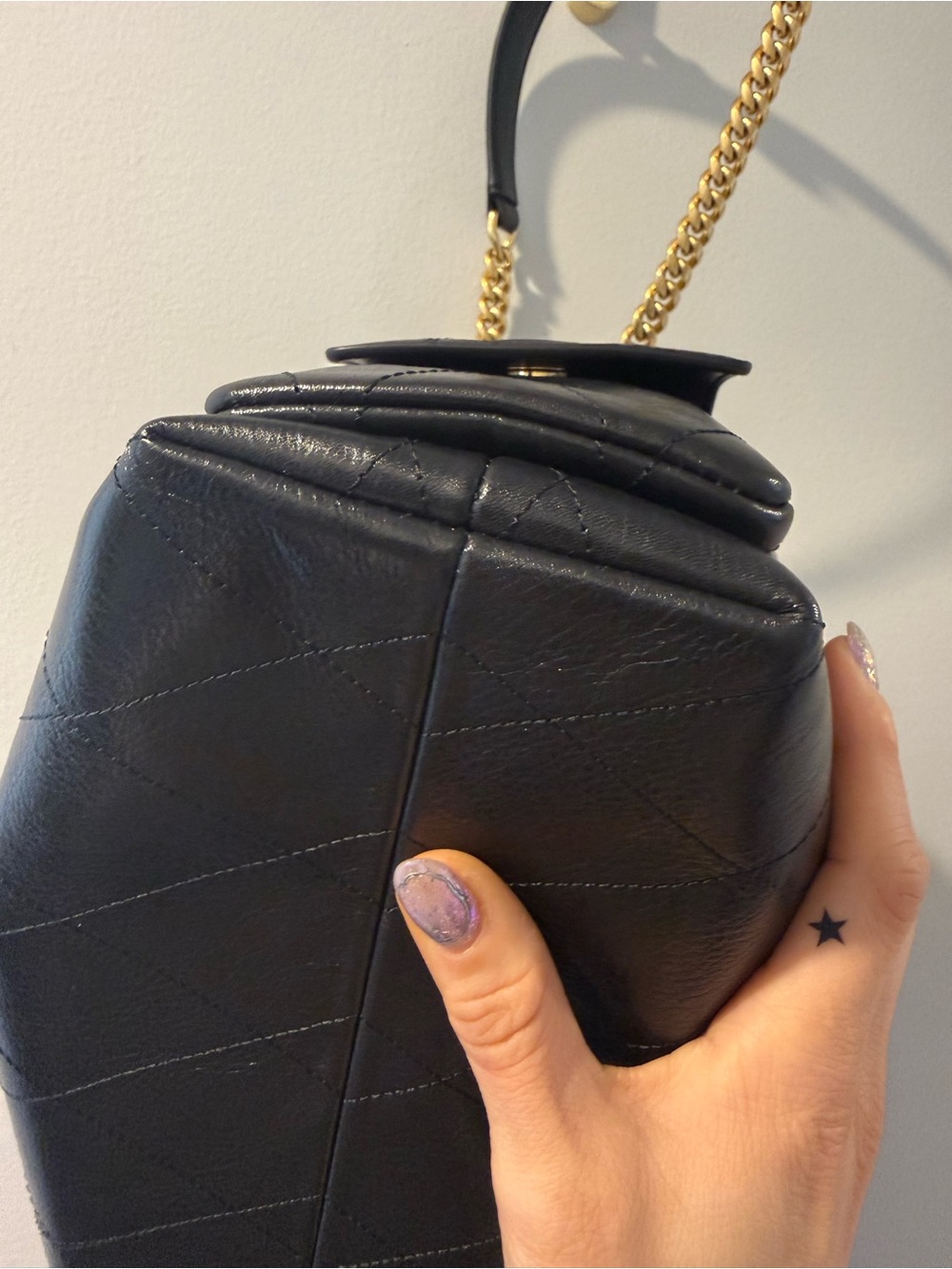 *SOLD OUT* Tory Burch Charlie Drawstring Small Black - Picture 8 of 9